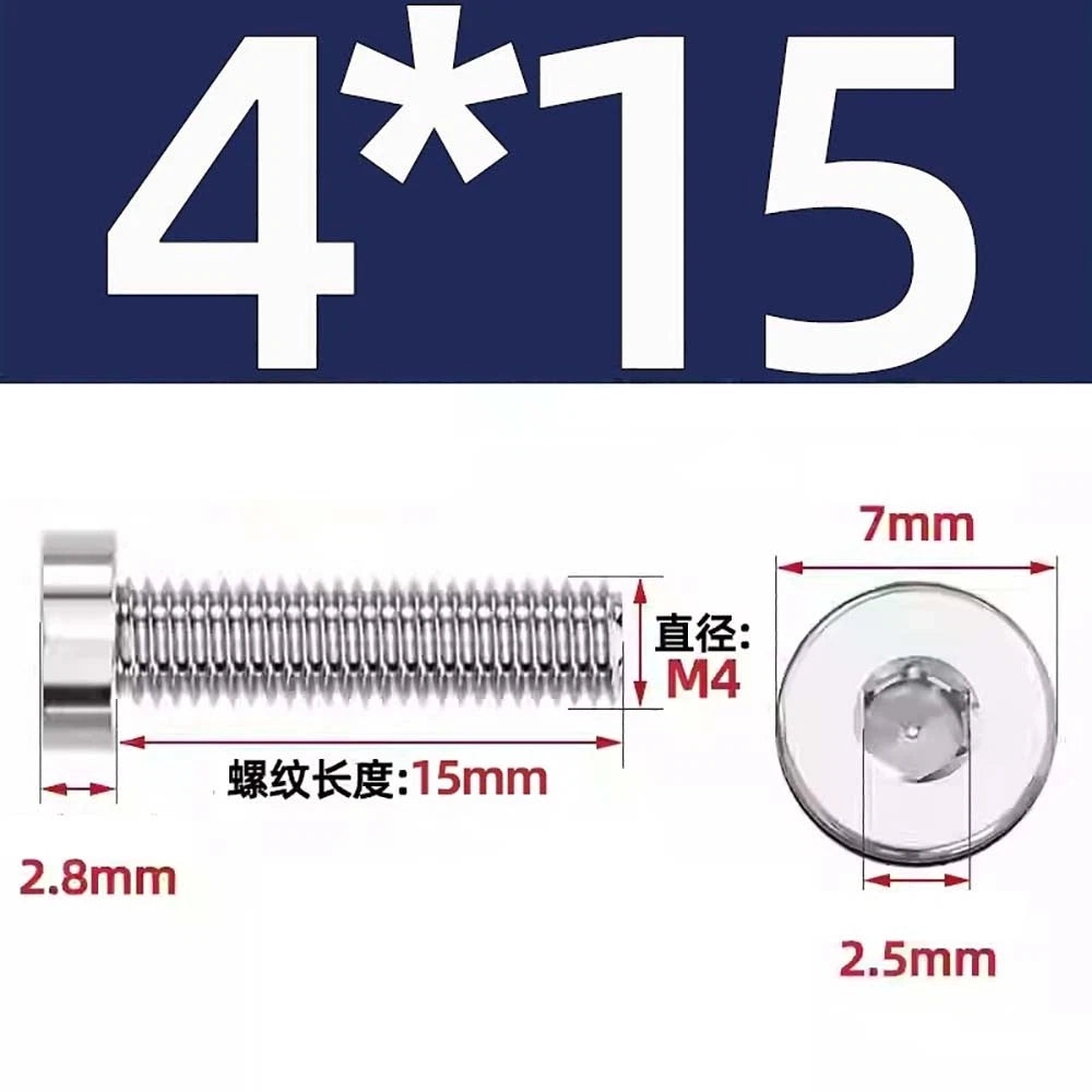 M1.4–M12 Low Head Socket Cap Screws – A2 Stainless Steel, Space‑Saving Design for Tight Clearances