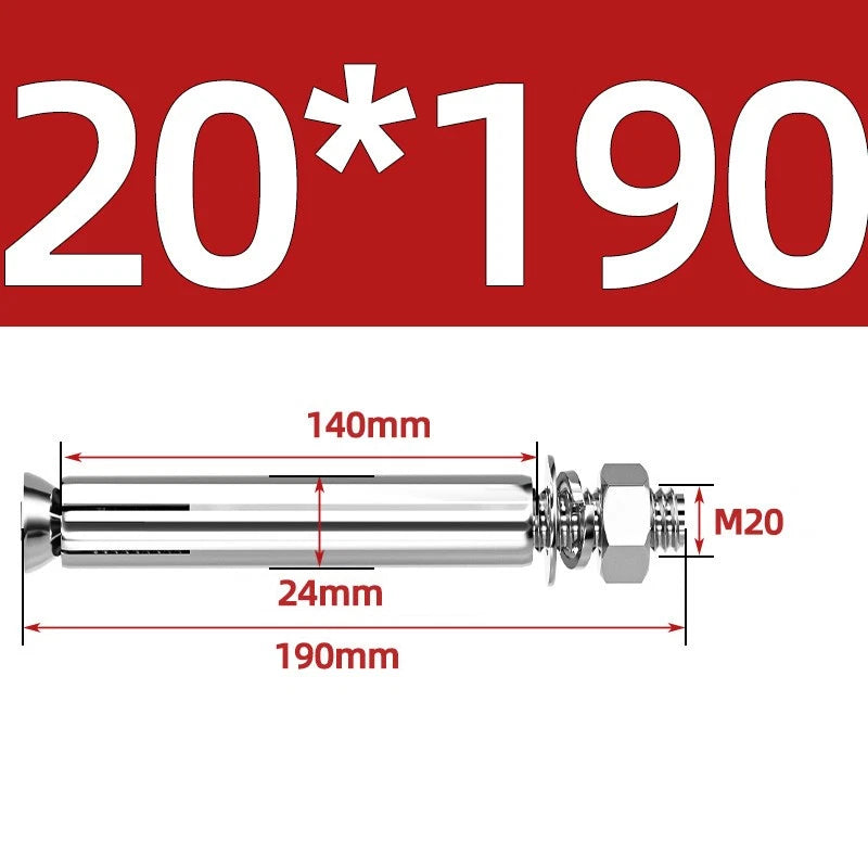 M6-M20 Stainless Steel Concrete Expansion Anchor Bolts – Extra Long