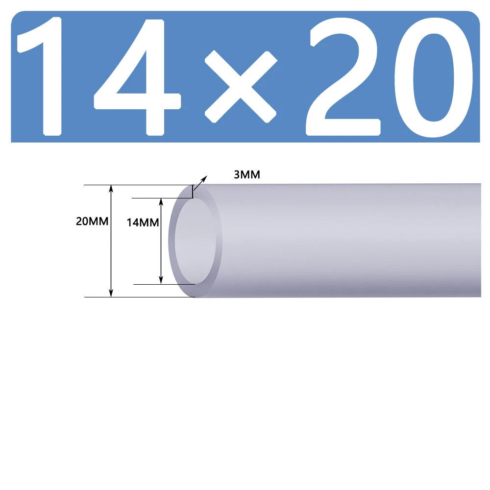 Silicone Vacuum Hose Pipe — White Rubber Tube for Water, Air & Coolant | ID 2mm–38mm
