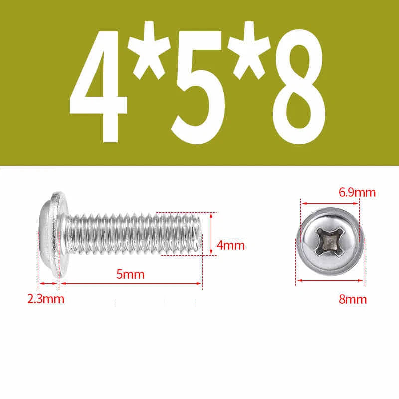 Phillips Flanged Pan Head Machine Screws M1.4 to M4 Multiple Lengths