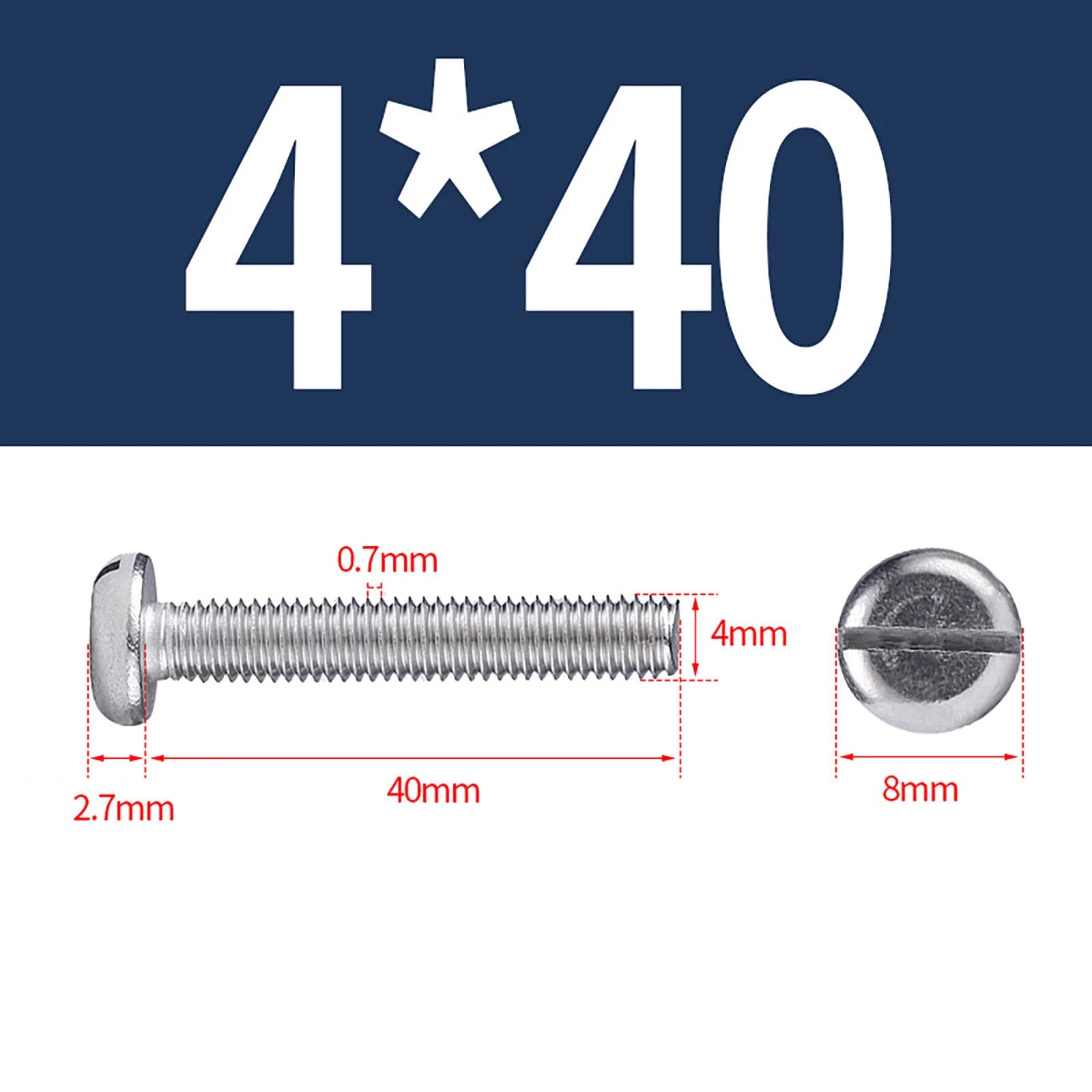 M1.6 to M10 Slotted Cheese Head Machine Screws | A2 Stainless Steel DIN 84