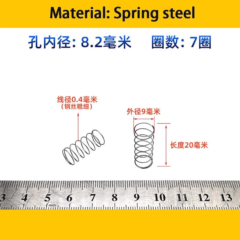 Spring Steel Small Compression Spring 0.2/0.3/0.4mm Wire Diameter 3-50mm Length