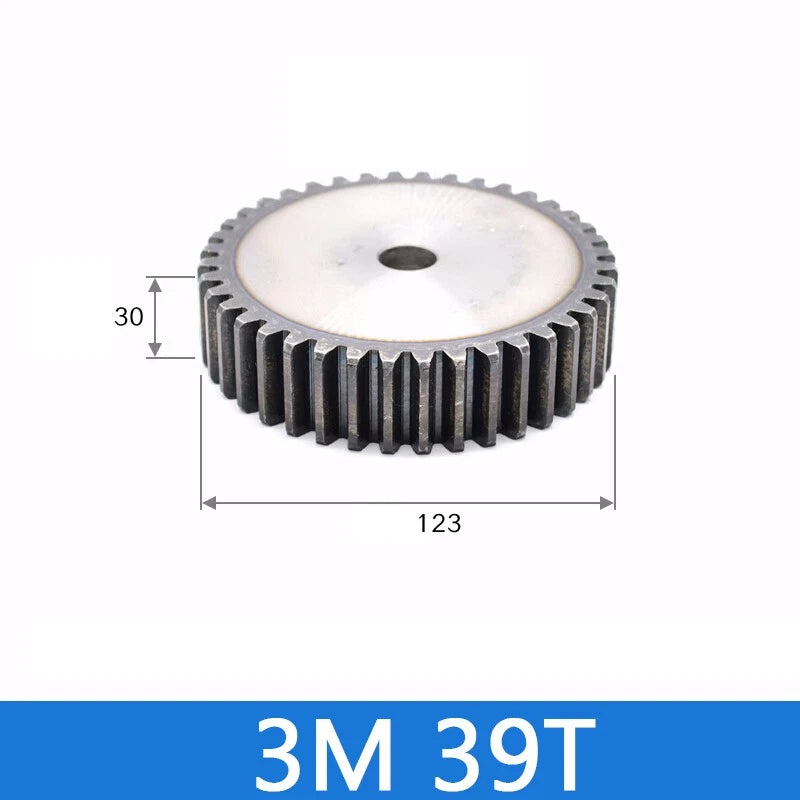 Spur Gears Pinion Gear 1.5/2.5/3/4/5 Mod Transmission Gears 45# Steel Flat Gears
