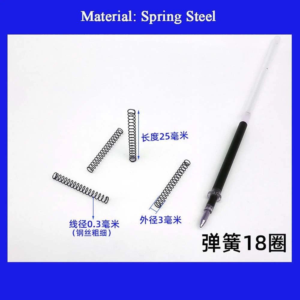 Spring Steel Small Compression Spring 0.2/0.3/0.4mm Wire Diameter 3-50mm Length