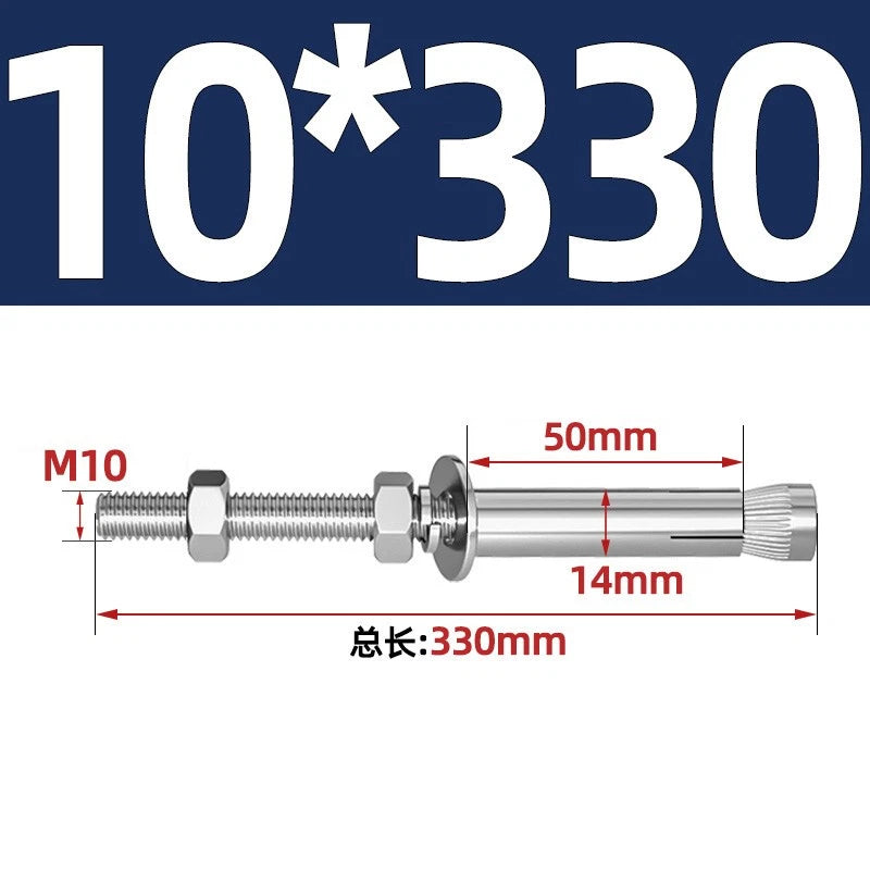 M6-M20 Stainless Steel Concrete Expansion Anchor Bolts – Extra Long