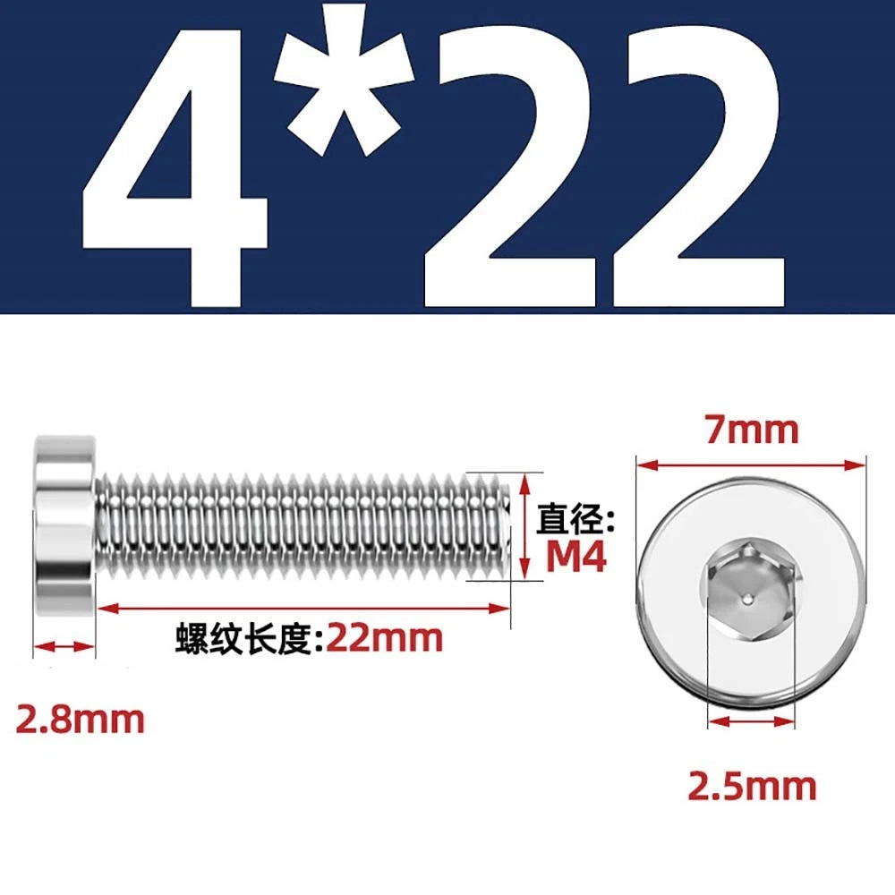 M1.4–M12 Low Head Socket Cap Screws – A2 Stainless Steel, Space‑Saving Design for Tight Clearances