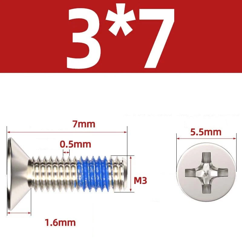 M1.2–M6 Phillips Flat Head Machine Screws | Carbon Steel | Black & Nickel Plated