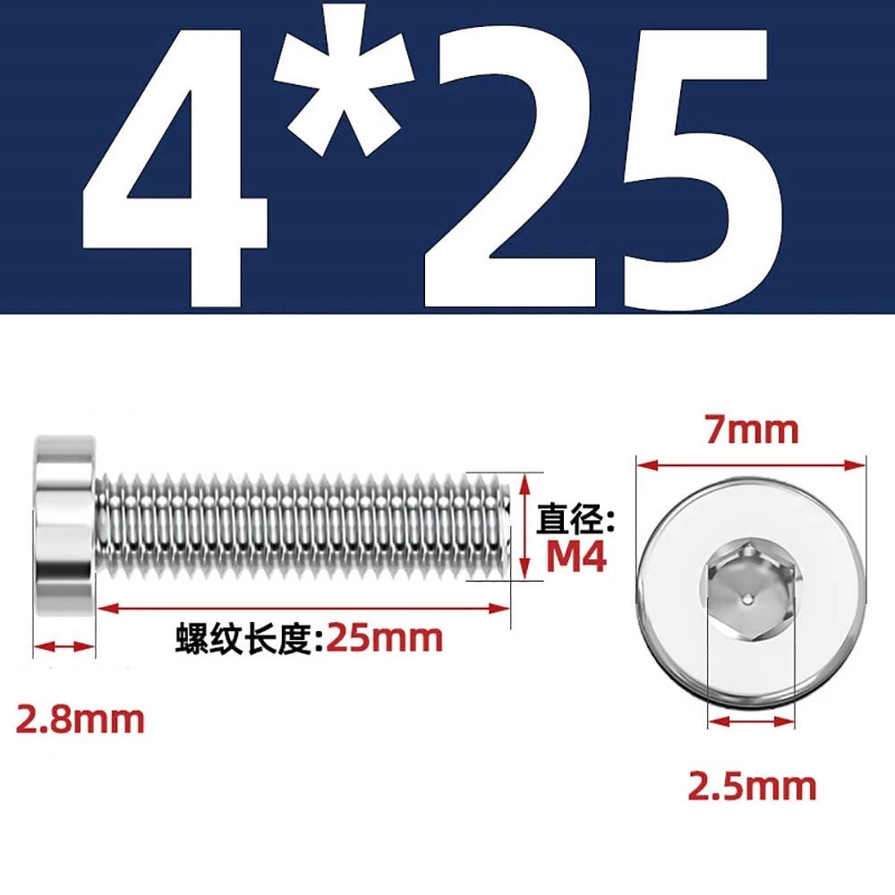 M1.4–M12 Low Head Socket Cap Screws – A2 Stainless Steel, Space‑Saving Design for Tight Clearances