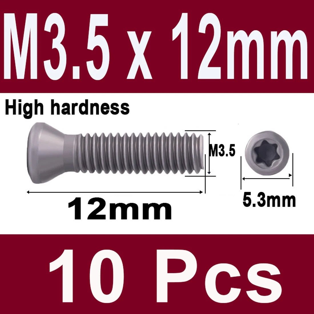 12.9 Grade Torx Flat Head Machine Screws — Carbon Steel, M1.6 to M6 - HomeDIYer