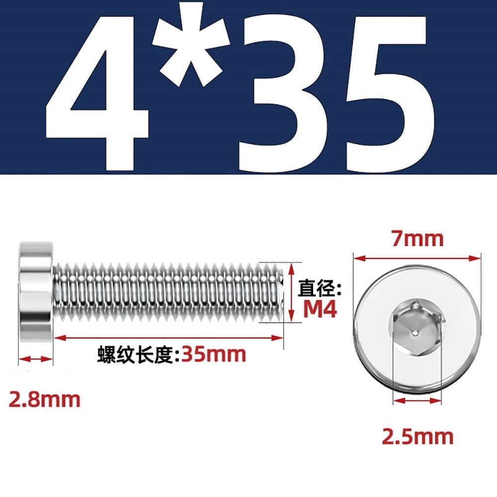 M1.4–M12 Low Head Socket Cap Screws – A2 Stainless Steel, Space‑Saving Design for Tight Clearances
