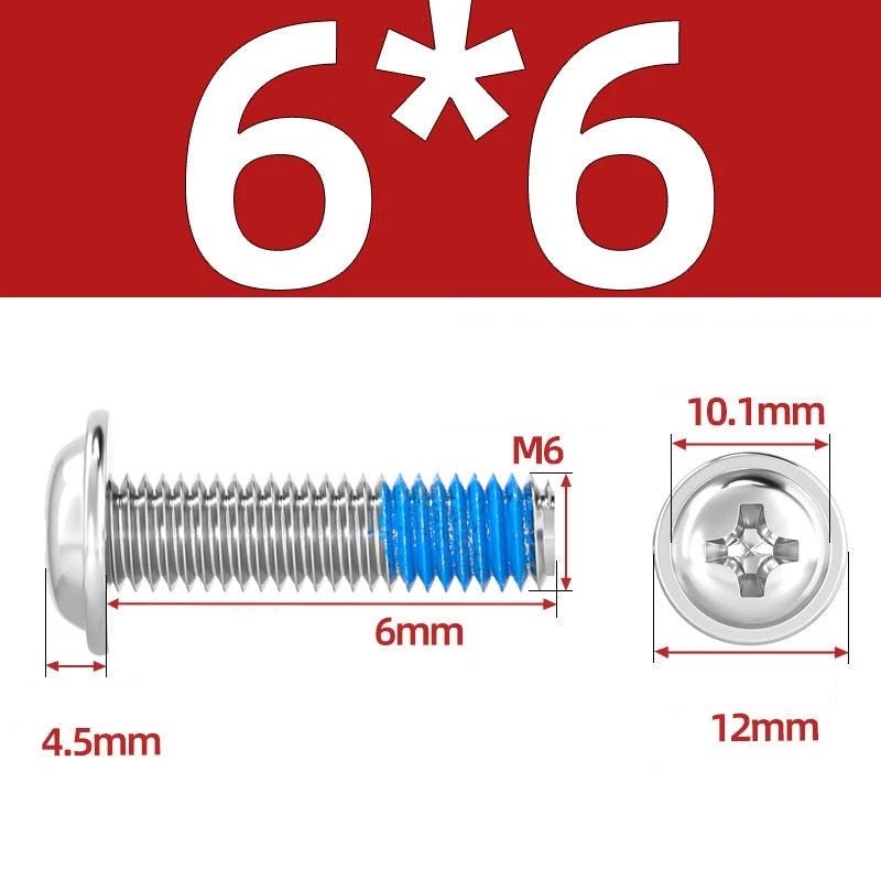 A2 Stainless Steel Phillips Flanged Button Head Machine Screws — M2 to M6, Built - In Washer Face - HomeDIYer