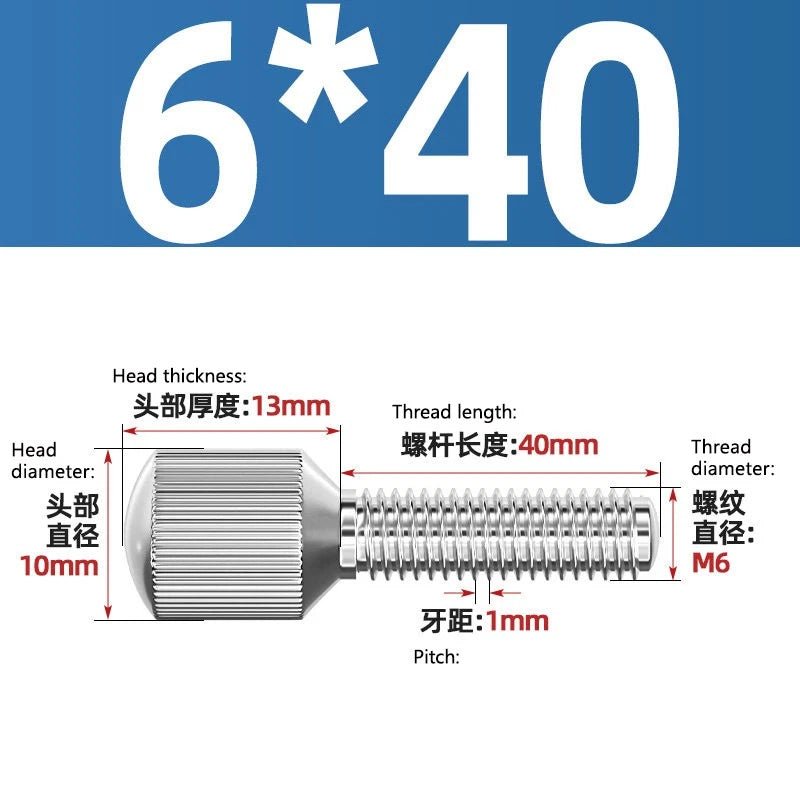 A2 Stainless Steel Knurled Thumb Screws – Small Head, Hand Tighten Fasteners (M2 to M8) - HomeDIYer