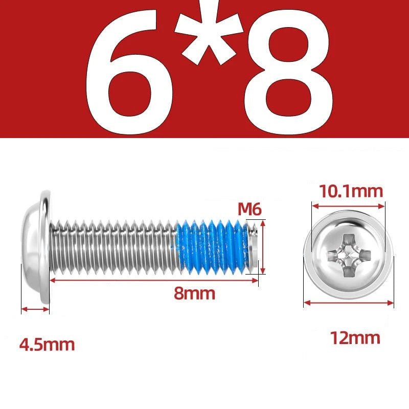 A2 Stainless Steel Phillips Flanged Button Head Machine Screws — M2 to M6, Built - In Washer Face - HomeDIYer