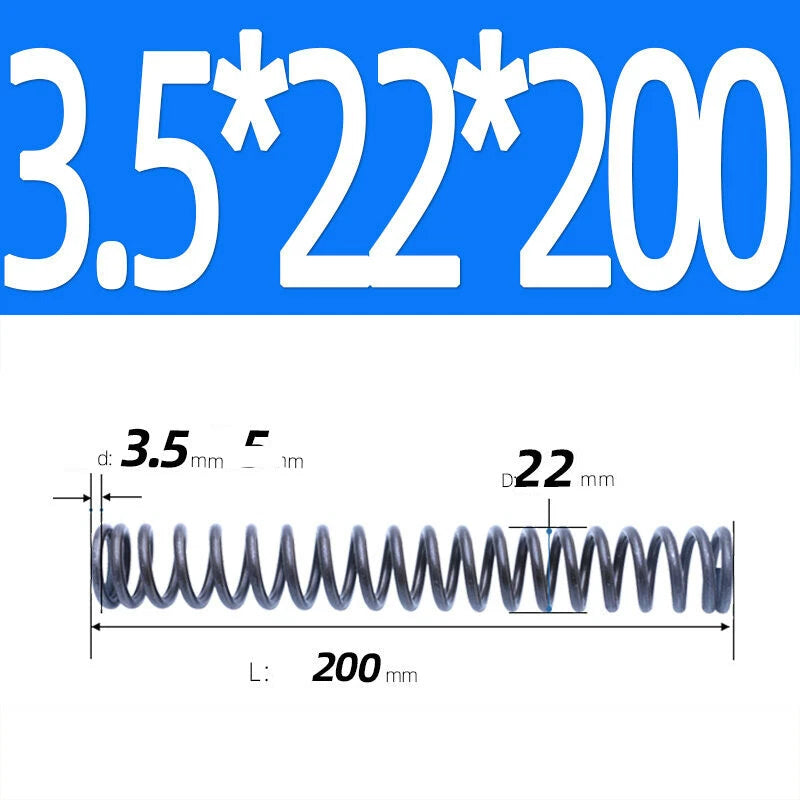 200mm Length Stainless Steel Compression Spring 2 - 4mm Pressure/ Coil Springs