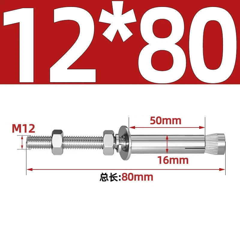M6-M20 Stainless Steel Concrete Expansion Anchor Bolts – Extra Long