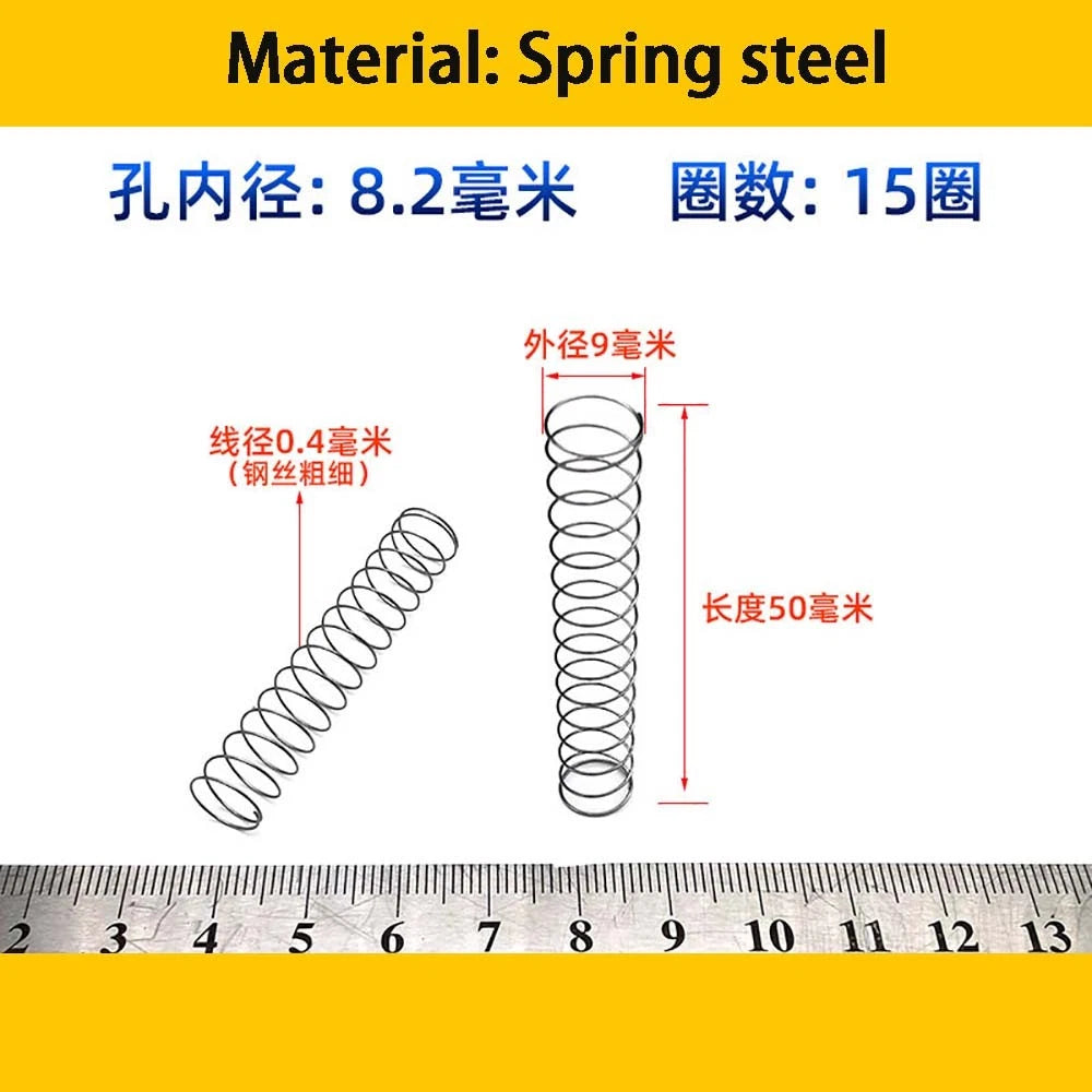 Spring Steel Small Compression Spring 0.2/0.3/0.4mm Wire Diameter 3-50mm Length
