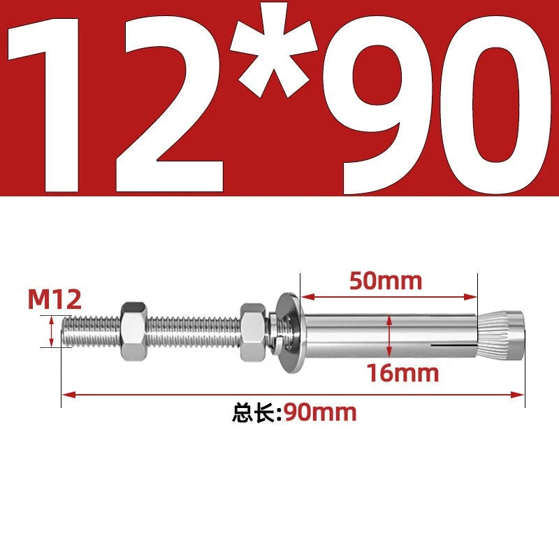 M6-M20 Stainless Steel Concrete Expansion Anchor Bolts – Extra Long