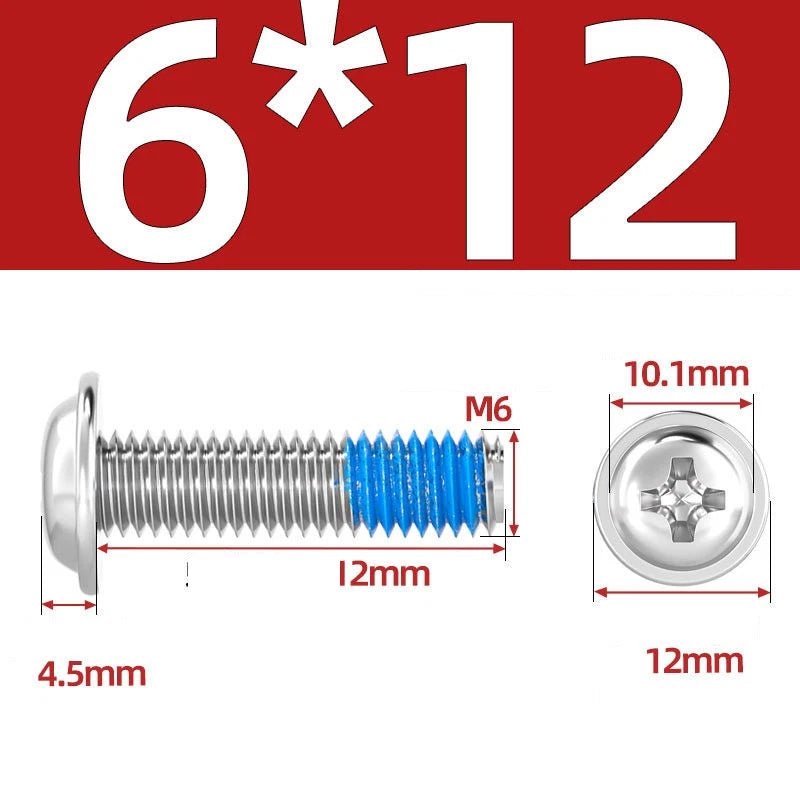 A2 Stainless Steel Phillips Flanged Button Head Machine Screws — M2 to M6, Built - In Washer Face - HomeDIYer