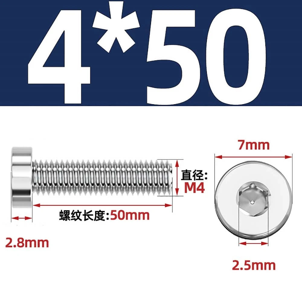 M1.4–M12 Low Head Socket Cap Screws – A2 Stainless Steel, Space‑Saving Design for Tight Clearances