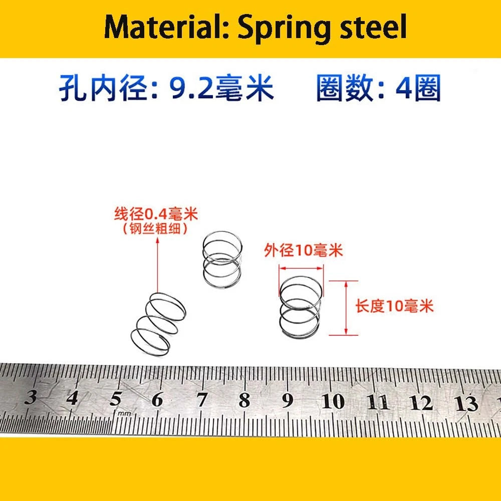 Spring Steel Small Compression Spring 0.2/0.3/0.4mm Wire Diameter 3-50mm Length
