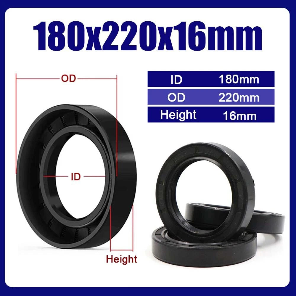 TC NBR Skeleton Oil Seal Rings Double Lip Sealing ID 50~400mm for Rotation Shaft