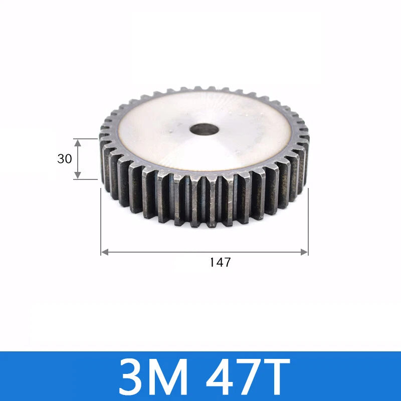 Spur Gears Pinion Gear 1.5/2.5/3/4/5 Mod Transmission Gears 45# Steel Flat Gears