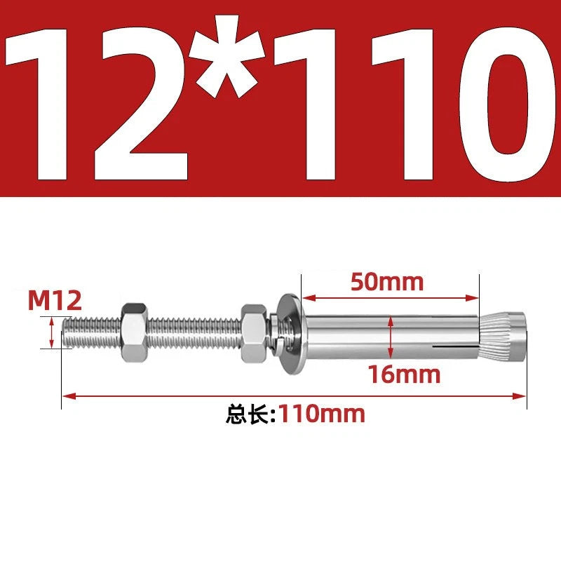 M6-M20 Stainless Steel Concrete Expansion Anchor Bolts – Extra Long