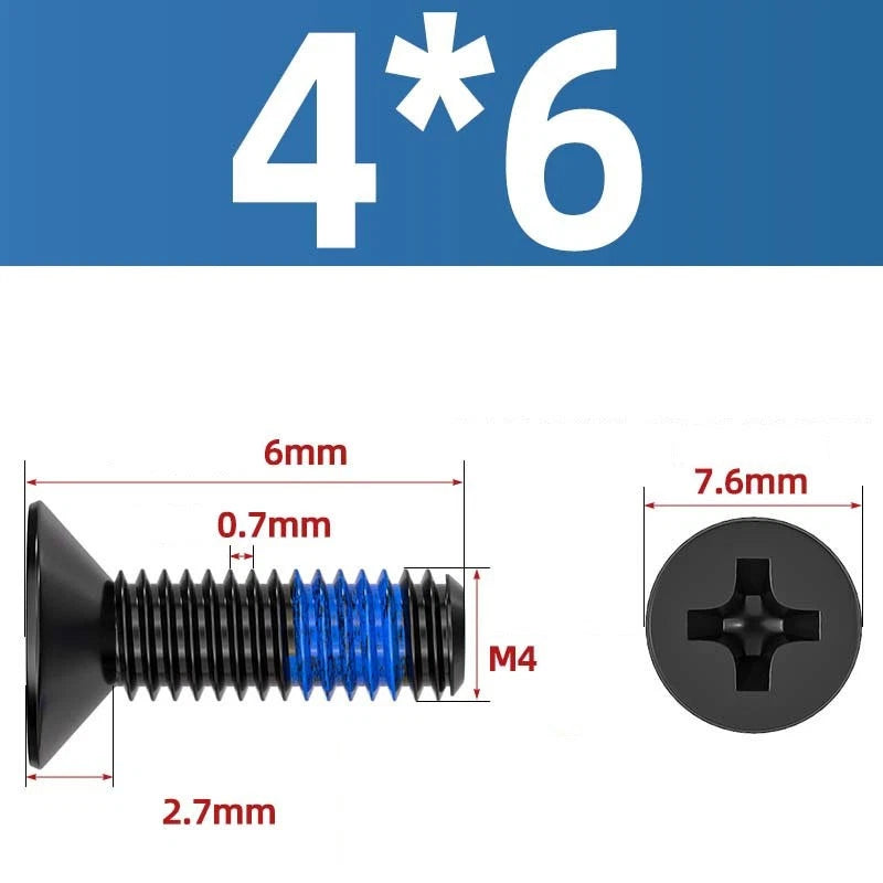 M1.2–M6 Phillips Flat Head Machine Screws | Carbon Steel | Black & Nickel Plated