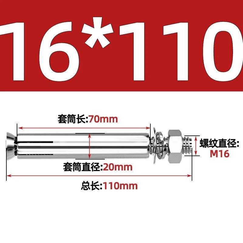 Stainless Steel Expansion Anchor Bolts for Concrete & Masonry — M6 to M20