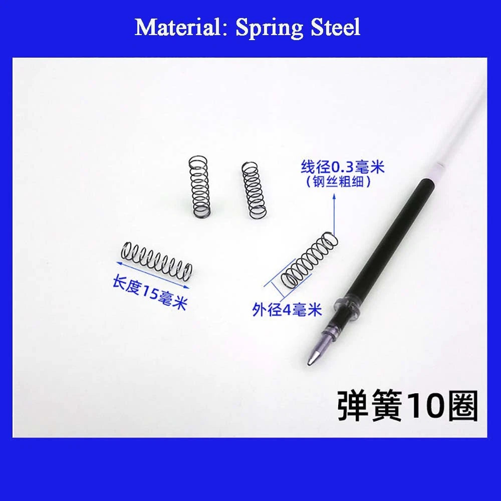 Spring Steel Small Compression Spring 0.2/0.3/0.4mm Wire Diameter 3-50mm Length