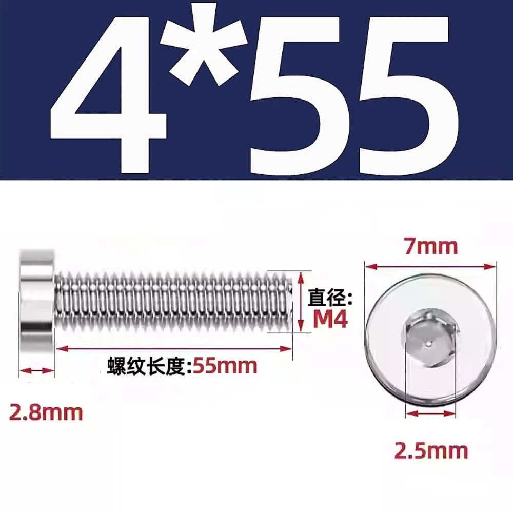 M1.4–M12 Low Head Socket Cap Screws – A2 Stainless Steel, Space‑Saving Design for Tight Clearances