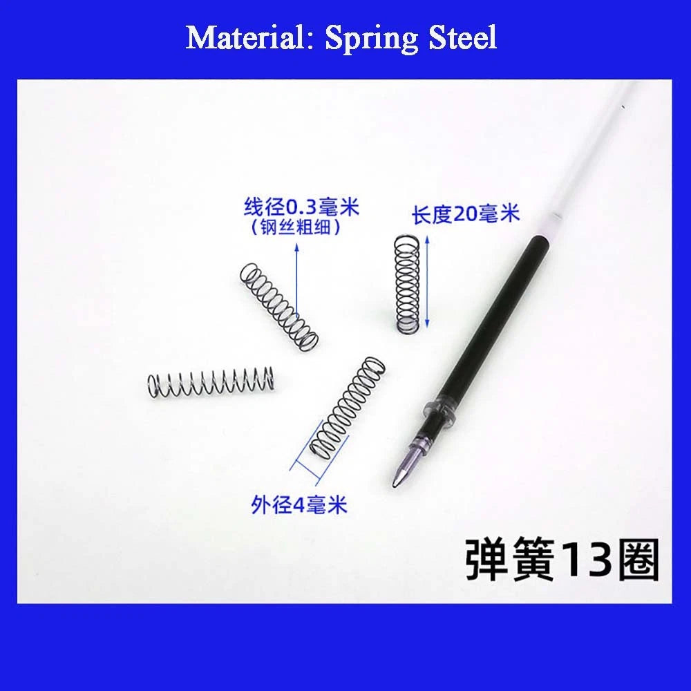 Spring Steel Small Compression Spring 0.2/0.3/0.4mm Wire Diameter 3-50mm Length