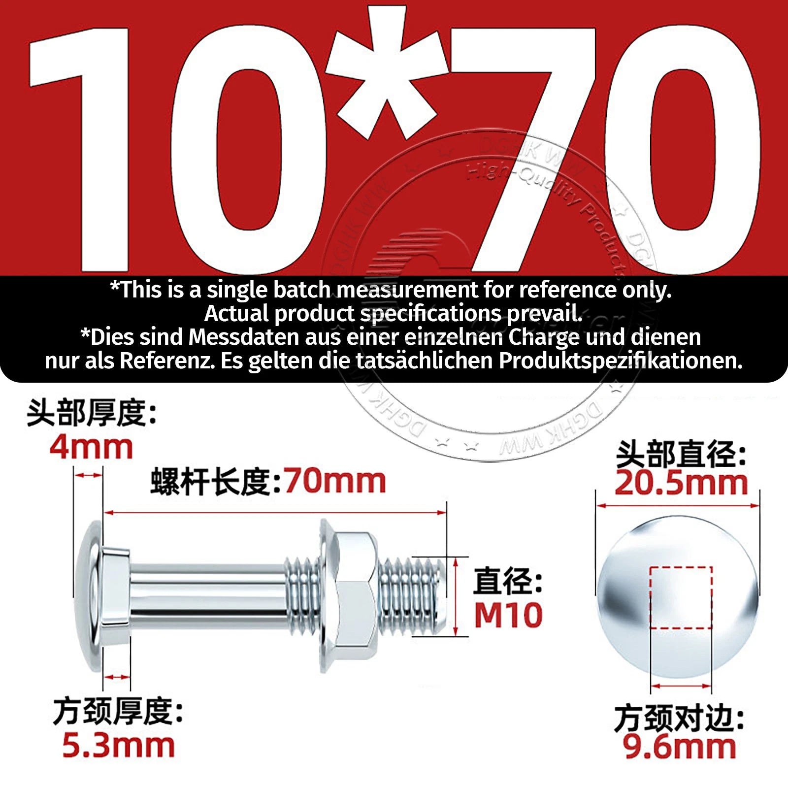 M4–M12 Cup Square Carriage Bolts with Hex Full Nuts | Zinc Plated | Sets of 2–50