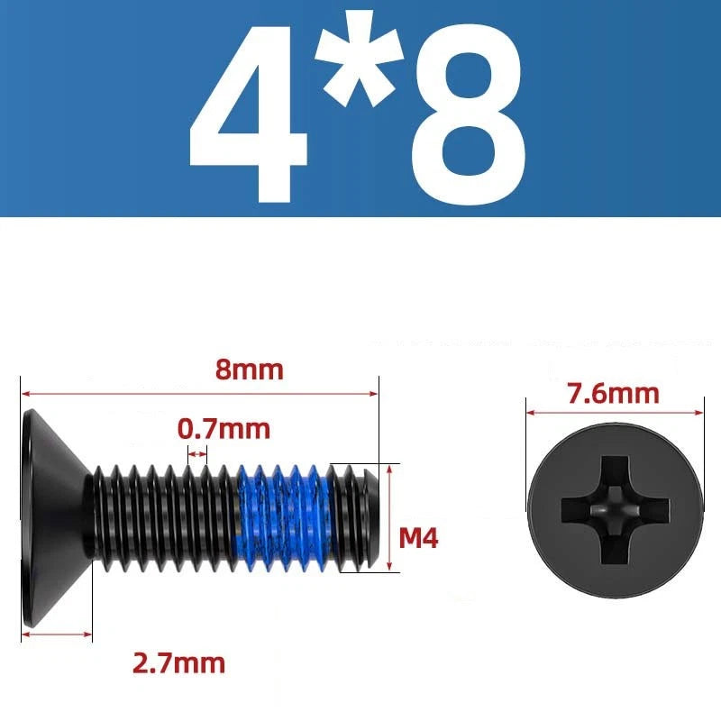 M1.2–M6 Phillips Flat Head Machine Screws | Carbon Steel | Black & Nickel Plated
