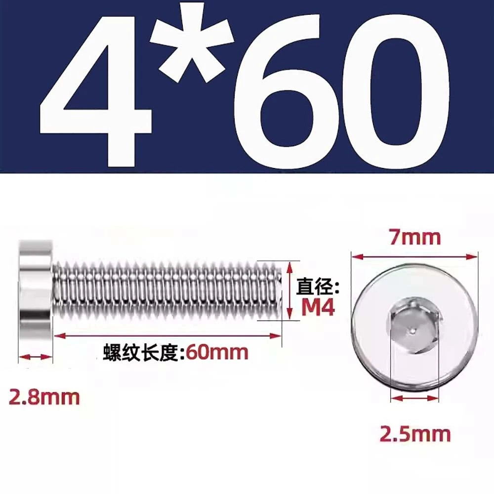 M1.4–M12 Low Head Socket Cap Screws – A2 Stainless Steel, Space‑Saving Design for Tight Clearances