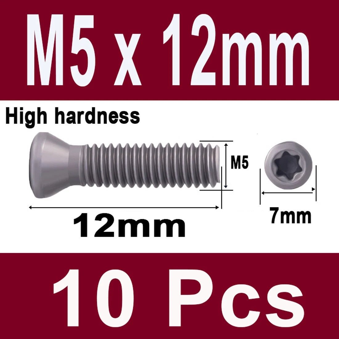 12.9 Grade Torx Flat Head Machine Screws — Carbon Steel, M1.6 to M6 - HomeDIYer