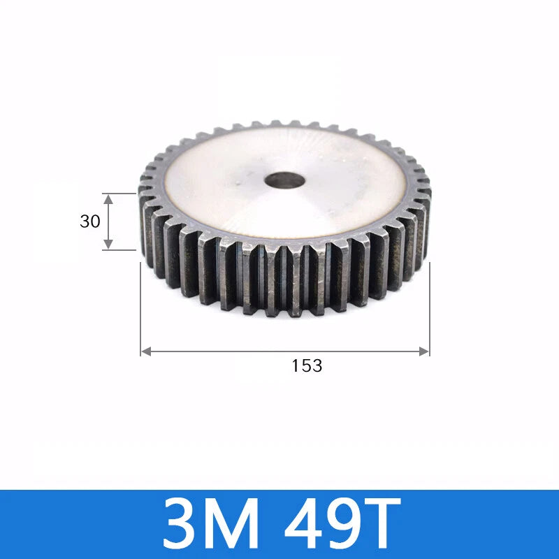 Spur Gears Pinion Gear 1.5/2.5/3/4/5 Mod Transmission Gears 45# Steel Flat Gears