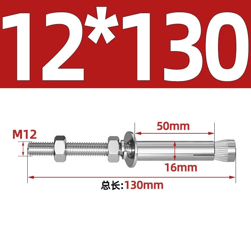 M6-M20 Stainless Steel Concrete Expansion Anchor Bolts – Extra Long