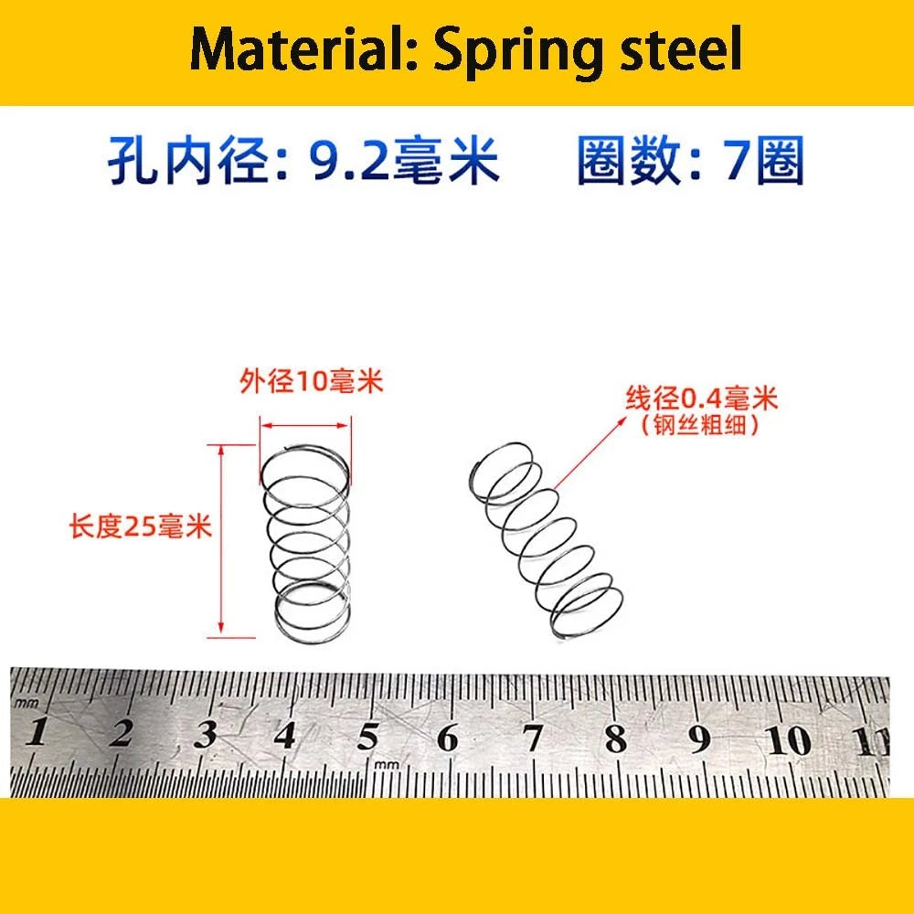 Spring Steel Small Compression Spring 0.2/0.3/0.4mm Wire Diameter 3-50mm Length