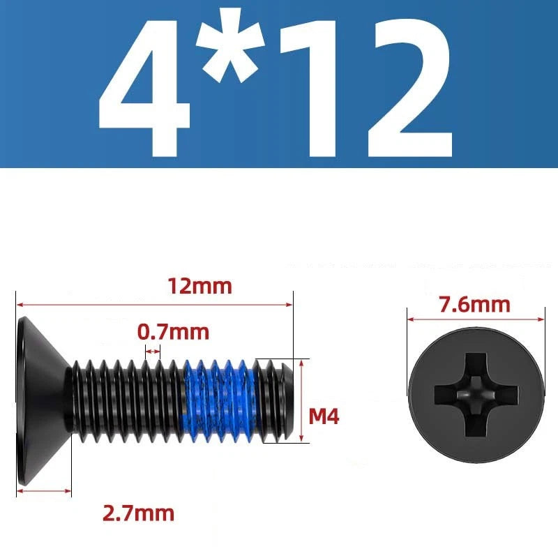 M1.2–M6 Phillips Flat Head Machine Screws | Carbon Steel | Black & Nickel Plated