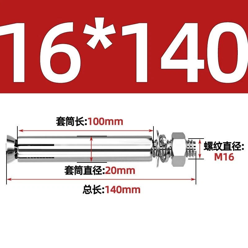 Stainless Steel Expansion Anchor Bolts for Concrete & Masonry — M6 to M20