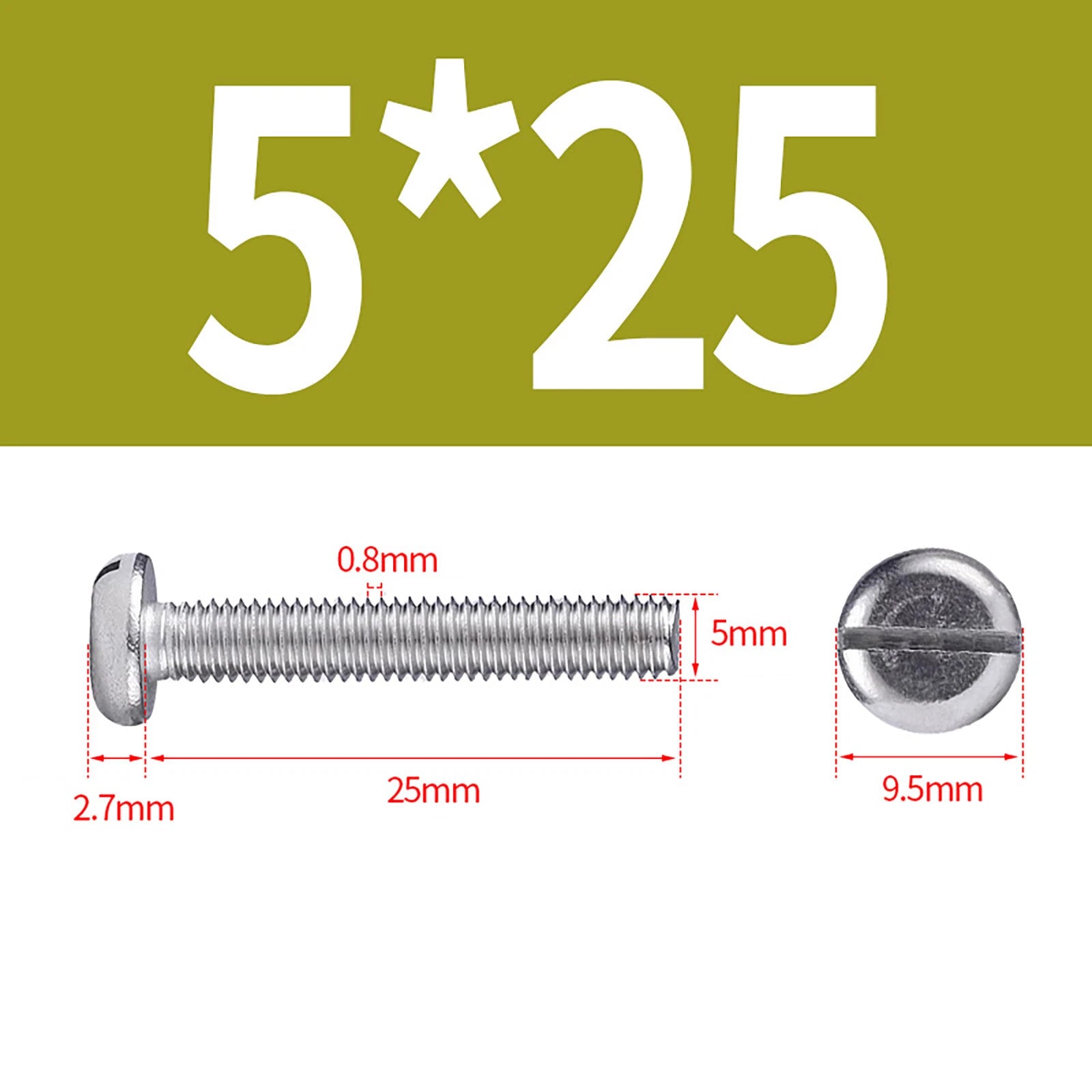 M1.6 to M10 Slotted Cheese Head Machine Screws | A2 Stainless Steel DIN 84