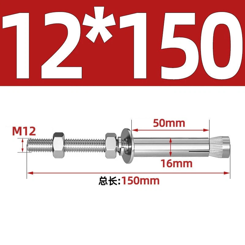 M6-M20 Stainless Steel Concrete Expansion Anchor Bolts – Extra Long