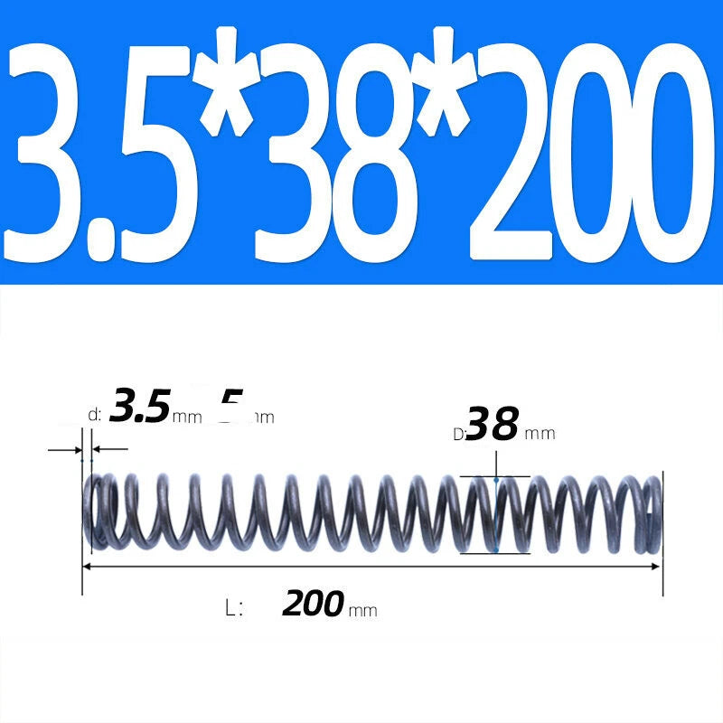 200mm Length Stainless Steel Compression Spring 2 - 4mm Pressure/ Coil Springs