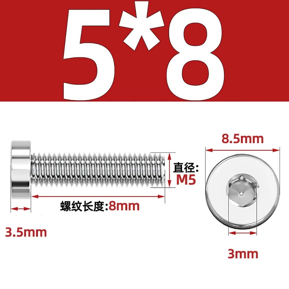 M1.4–M12 Low Head Socket Cap Screws – A2 Stainless Steel, Space‑Saving Design for Tight Clearances