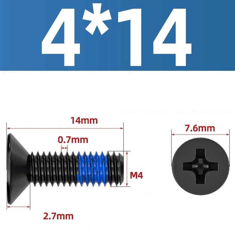 M1.2–M6 Phillips Flat Head Machine Screws | Carbon Steel | Black & Nickel Plated