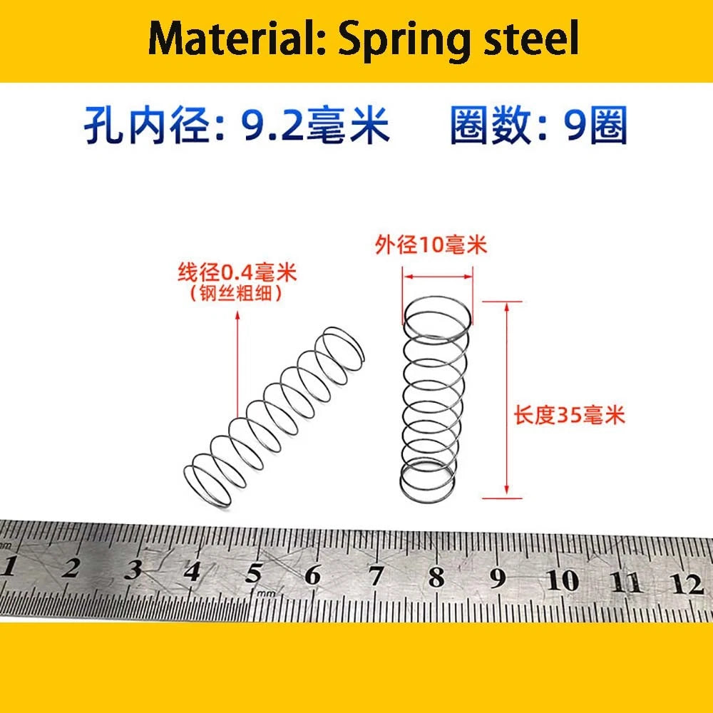 Spring Steel Small Compression Spring 0.2/0.3/0.4mm Wire Diameter 3-50mm Length