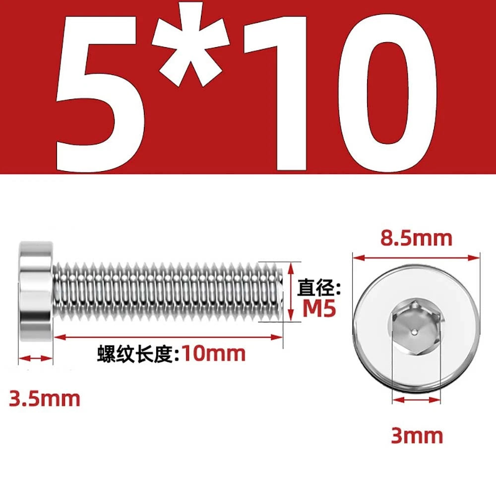 M1.4–M12 Low Head Socket Cap Screws – A2 Stainless Steel, Space‑Saving Design for Tight Clearances