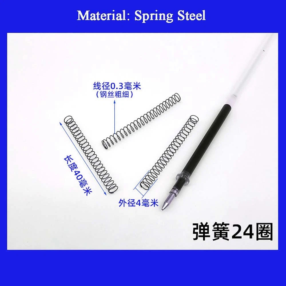 Spring Steel Small Compression Spring 0.2/0.3/0.4mm Wire Diameter 3-50mm Length
