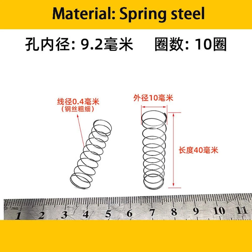 Spring Steel Small Compression Spring 0.2/0.3/0.4mm Wire Diameter 3-50mm Length